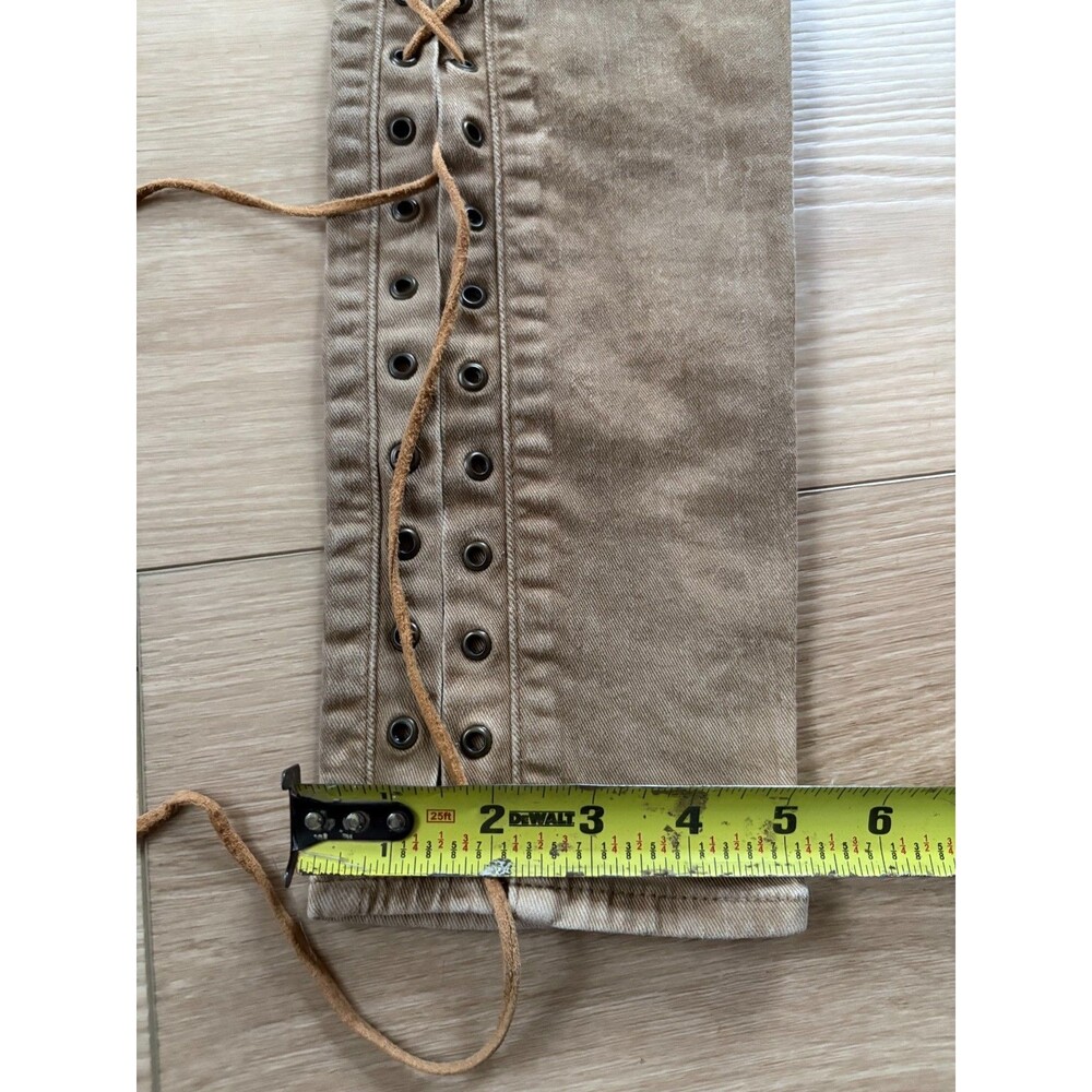 vintage Polo Ralph Lauren Women's Tompkins Skinny Lace Up Brown Jeans Size 25 - Picture 5 of 12